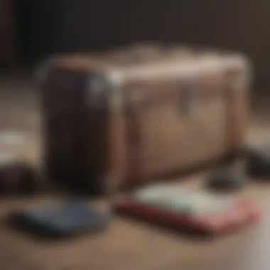 A frequent traveler packing for a trip.