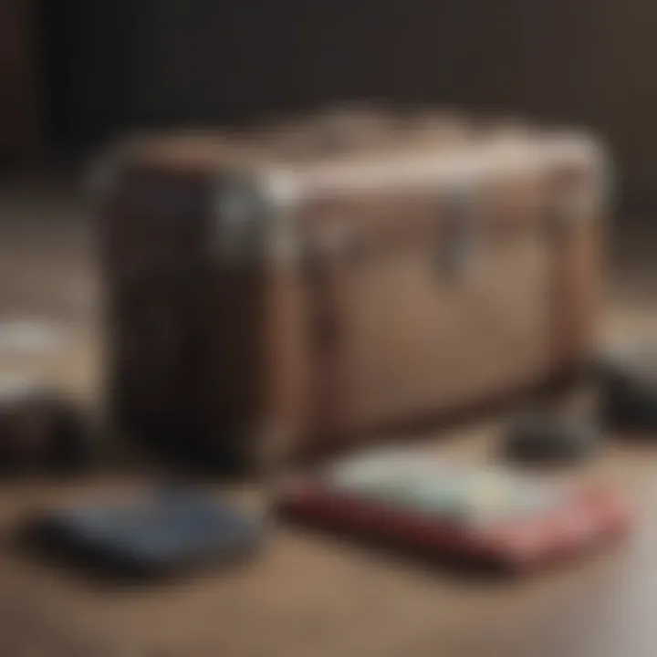 A frequent traveler packing for a trip.
