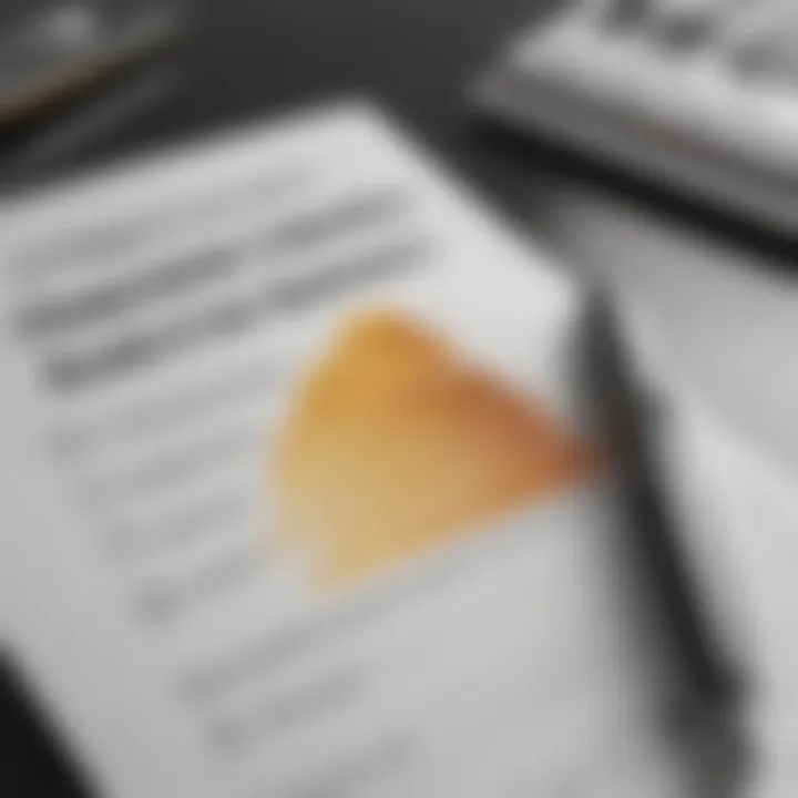 A checklist of actions to improve credit, with a pen writing.