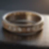 Elegant wedding ring displayed with financing options