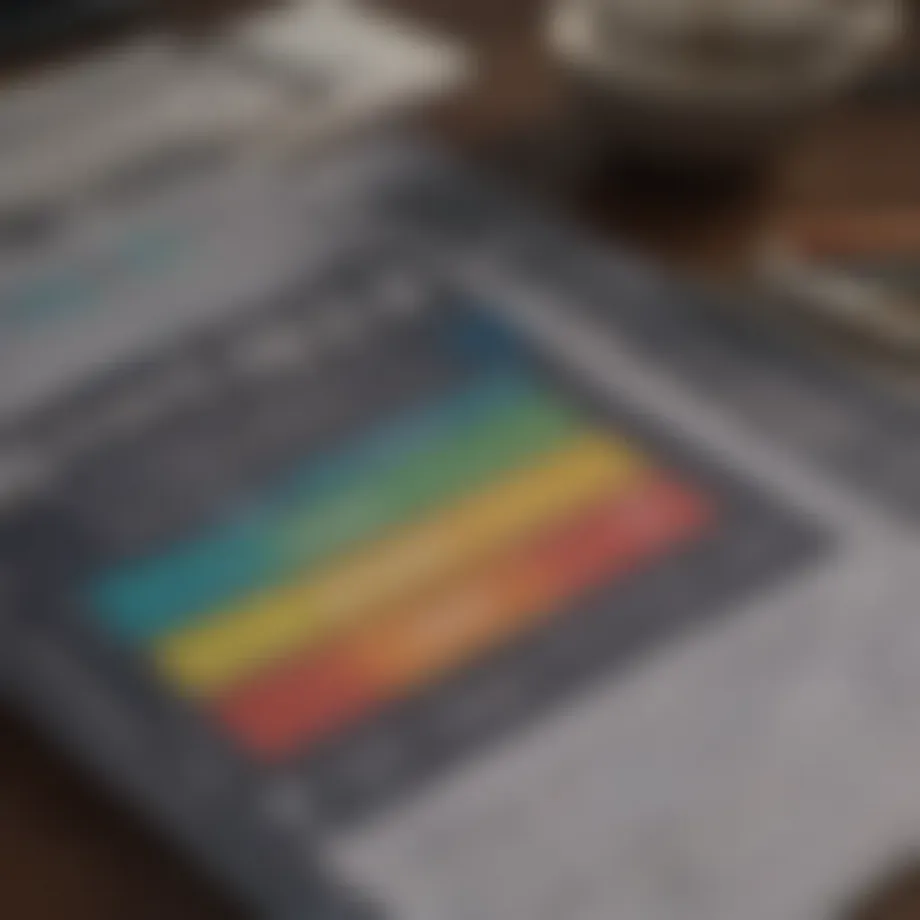 A well-organized budget planner with financial goals outlined