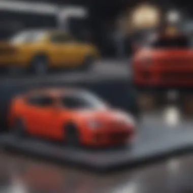 Online Selling Platforms A laptop displaying various online platforms for selling cars