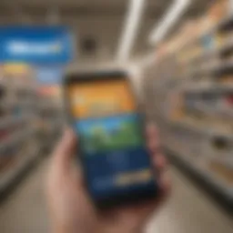 Walmart MoneyCard on a digital device with financial apps