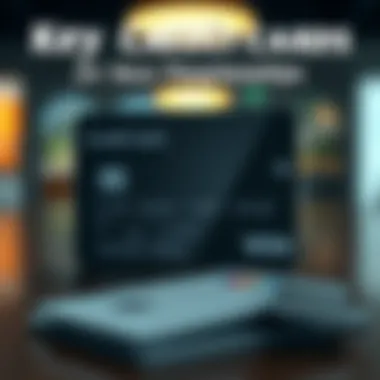 Visual representation of credit card features