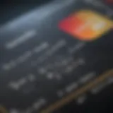 A close-up of a credit card with security features highlighted