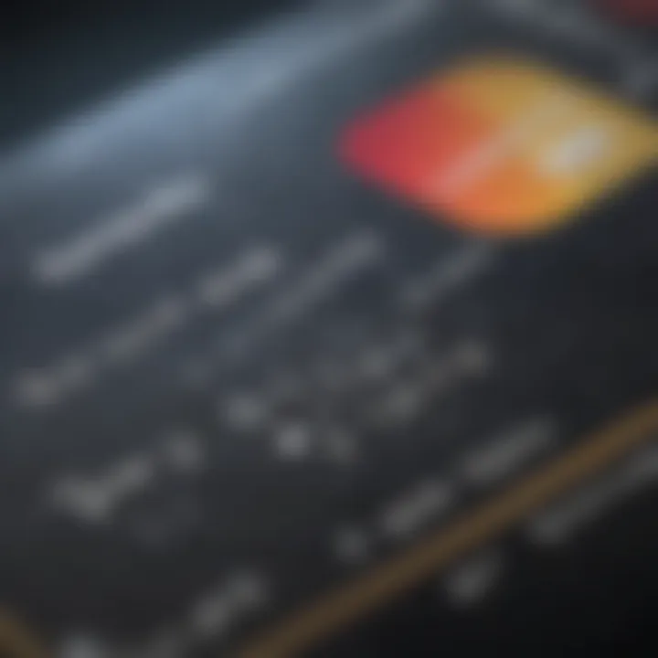 A close-up of a credit card with security features highlighted