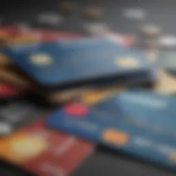 Visual representation of major credit card issuers with market share insights