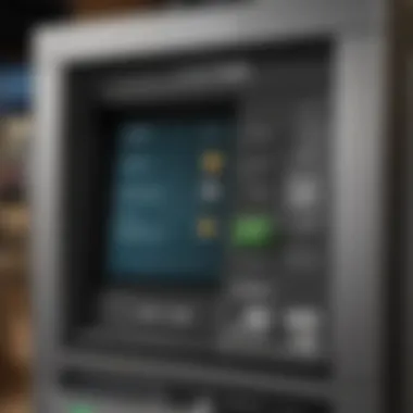 User Interface of Paychek Plus ATMs User interface of Paychek Plus ATM highlighting essential functions