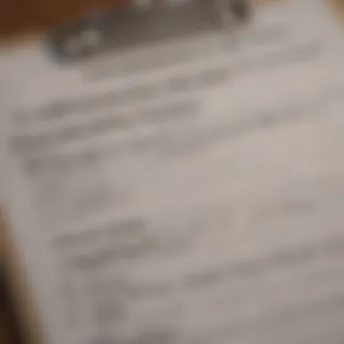 A checklist on a clipboard outlining recovery steps for lost tax returns.