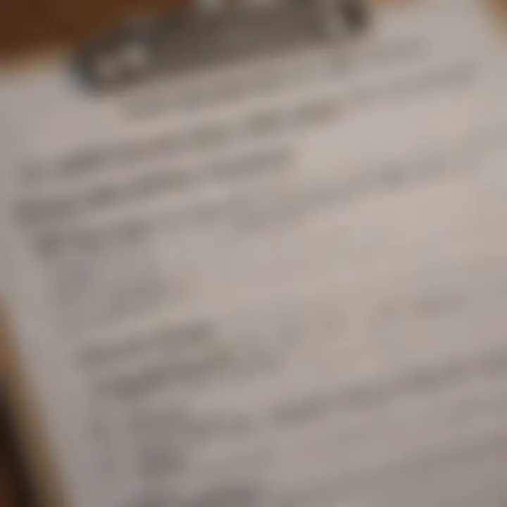A checklist on a clipboard outlining recovery steps for lost tax returns.