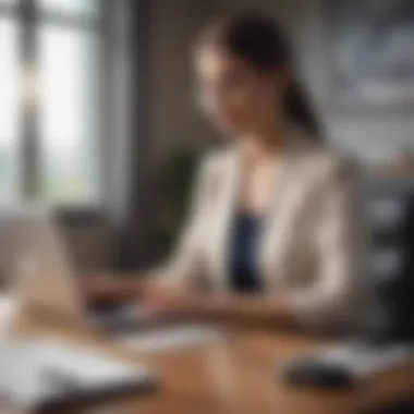 Effective Balance Management Strategies A person managing finances with a laptop and balance transfer guidelines