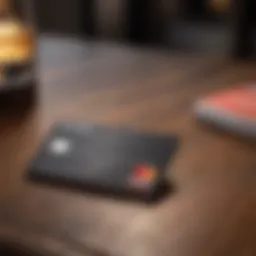 Stylish Marriott Bonvoy credit card on a wooden table