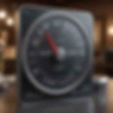 A visual representation of a high credit score with financial symbols