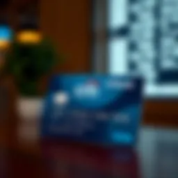 Citibank rewards card with points display