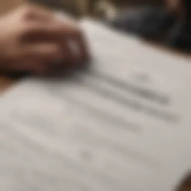 Understanding Discharge Documents A close-up of a person reading a bankruptcy discharge document