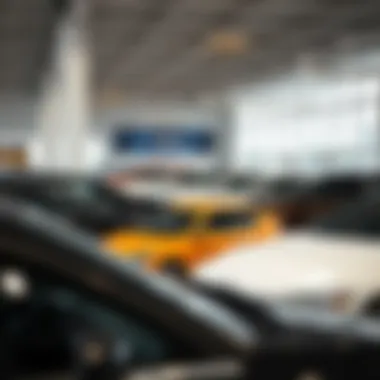 Diverse Car Selection Showroom showcasing a variety of cars