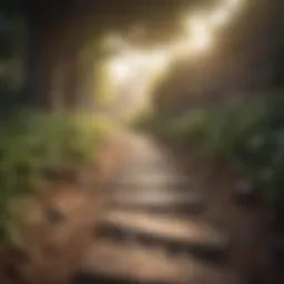 A clear pathway symbolizing the journey toward financial freedom