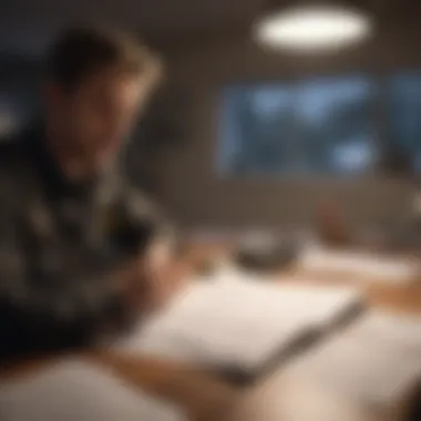 Diving into Financial Details A person reviewing financial documents