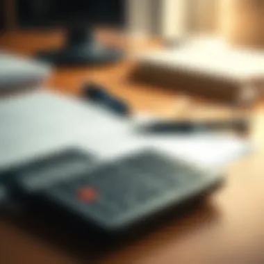 A calculator and financial papers on a desk symbolizing cost assessment