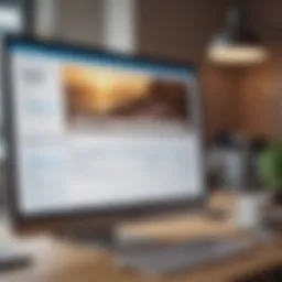 Computer screen displaying tax filing software