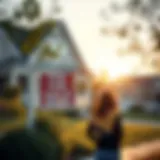 House with a for sale sign, symbolizing refinancing