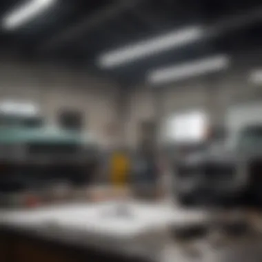 Financial Assessment Overview for Auto Repair Shops A financial spreadsheet highlighting key figures important for assessing an auto repair shop's viability.