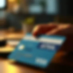 Credit card usage strategy concept