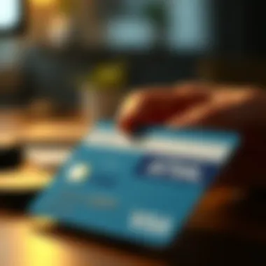 Credit card usage strategy concept