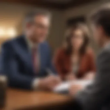 Consultation on Mortgage Refinancing A financial advisor discussing mortgage options with a client
