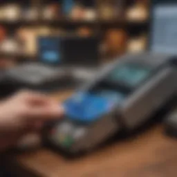 Visual representation of online banking interface for reloading cards
