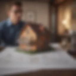 A person analyzing a housing market report