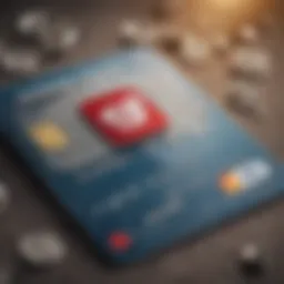 Illustration of the State Farm credit card logo with financial symbols