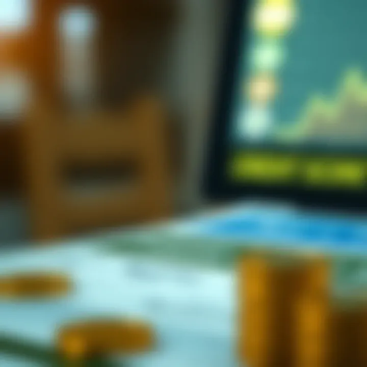 Improving Credit Score Illustration of a credit score improving