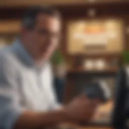 Surge Mastercard customer service representative assisting a cardholder