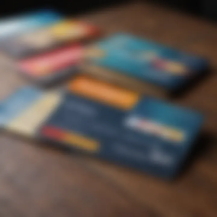 A visual comparison chart of different travel rewards cards highlighting their benefits