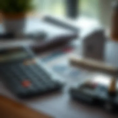 Budgeting for Home Improvements Calculator and financial documents representing budgeting for home improvements