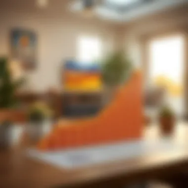Return on Investment Graph Graph illustrating the potential return on investment from home extension