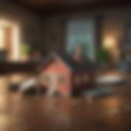 Visual representation of down payment impact on mortgage