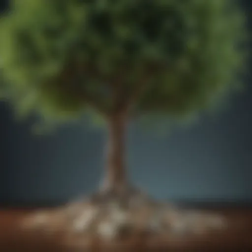 A flourishing tree symbolizing growth and prosperity through investment.