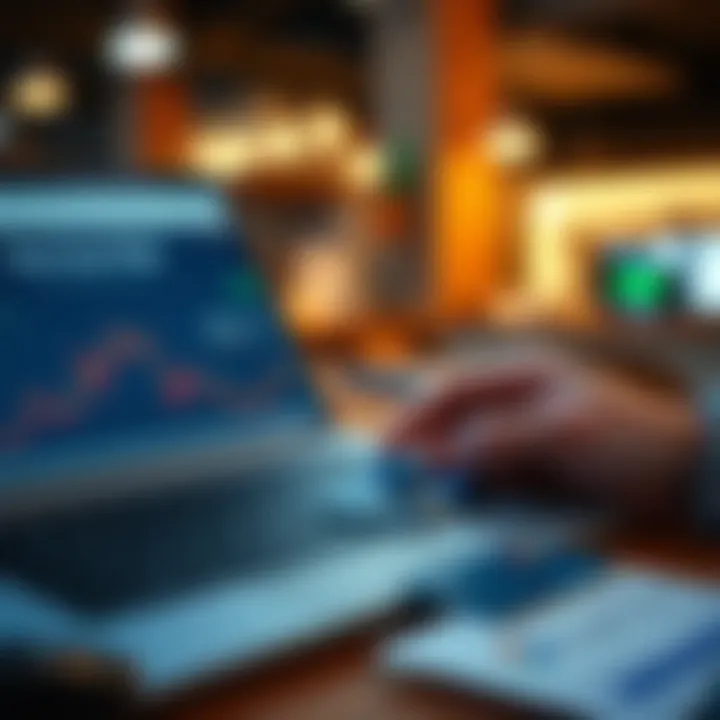 Concept of financial tracking with credit cards