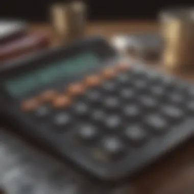 Calculator showing APY calculations