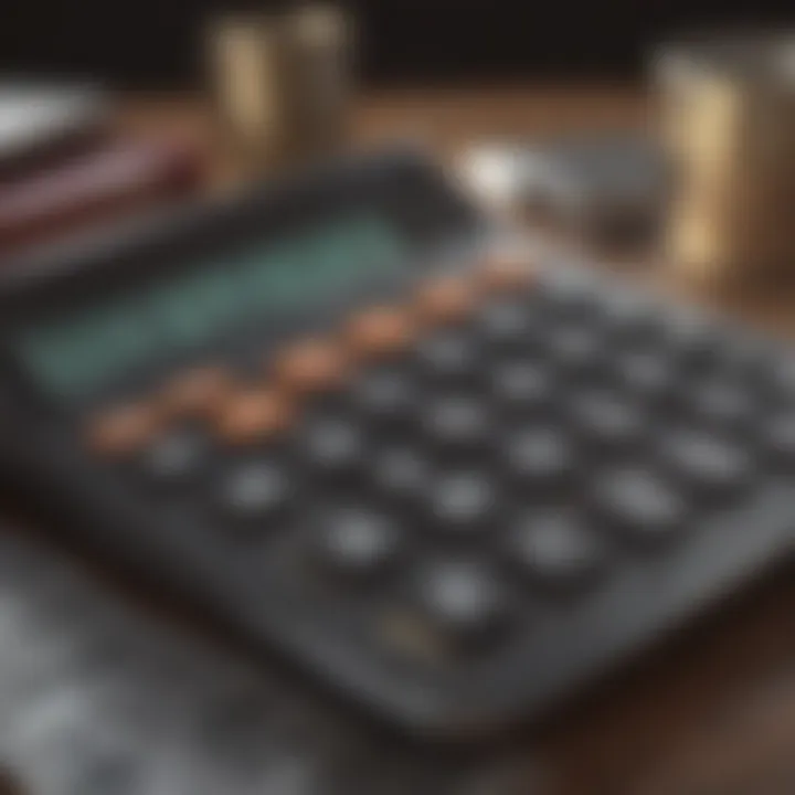 Calculator showing APY calculations