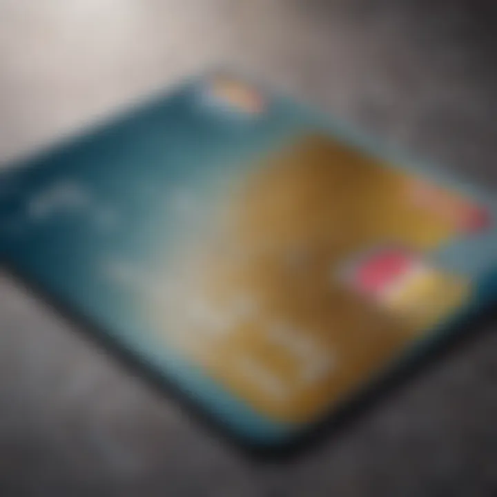 Close-up of a Capital One credit card showcasing its sleek design