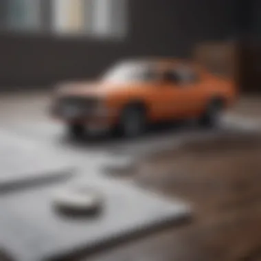 A visual representation of the car loan application journey