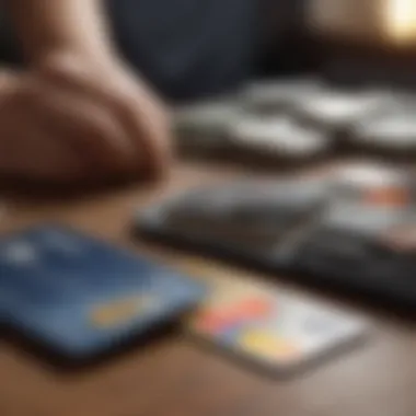 Personal Finance Management with Credit Cards Visual example of personal finance management with credit cards
