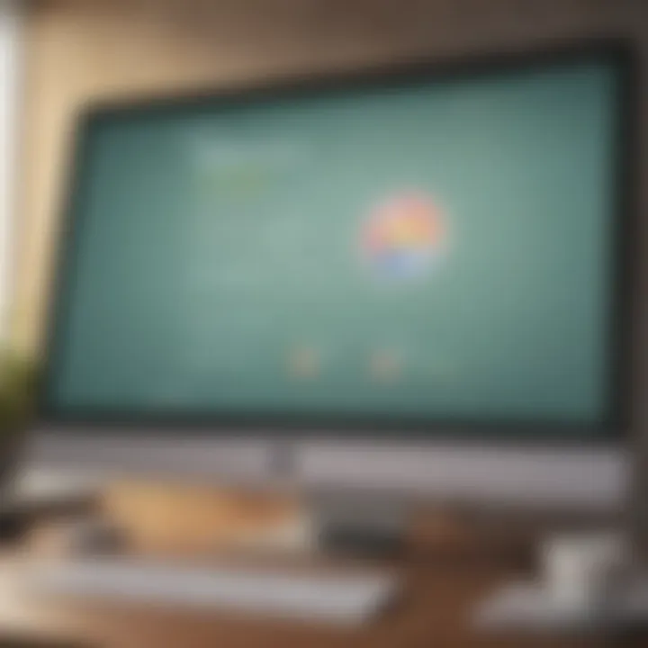 Illustration of a computer screen displaying credit report