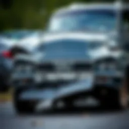 Visual representation of a salvage title car