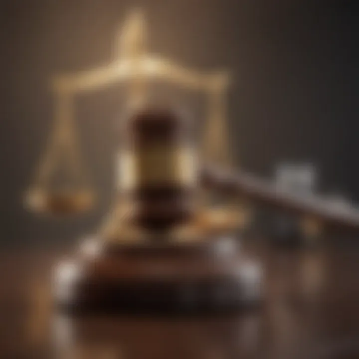 Legal gavel symbolizing justice in financial disputes
