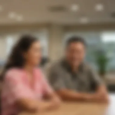 Engaged Members at Hawaiian Tel Federal Credit Union Happy members engaging with credit union services