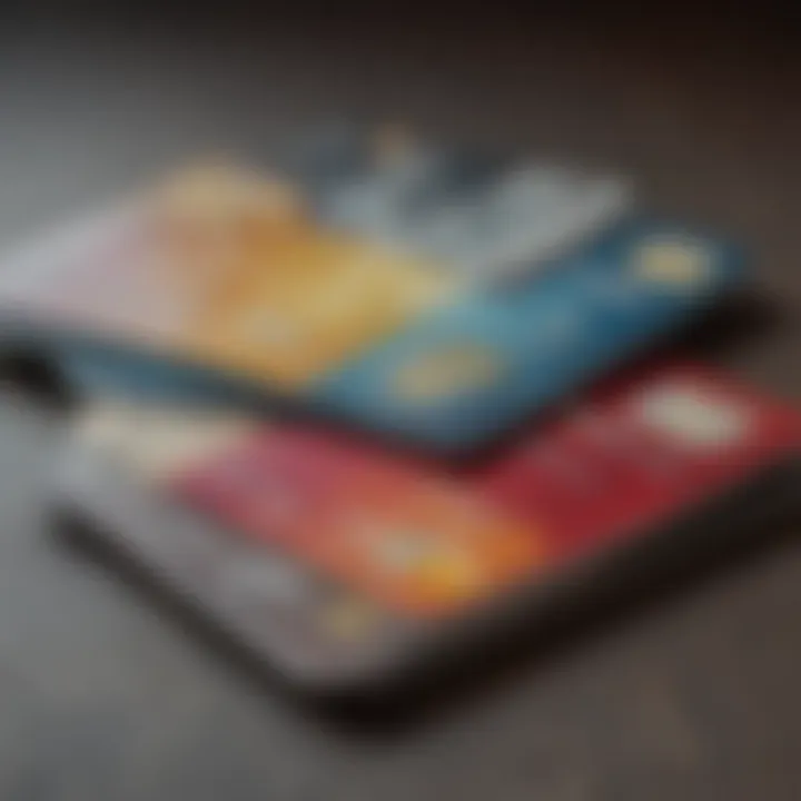 A collection of credit cards showcasing variety and choices.